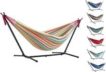 Vivere Cotton Hängematte mit Stahlständer, double