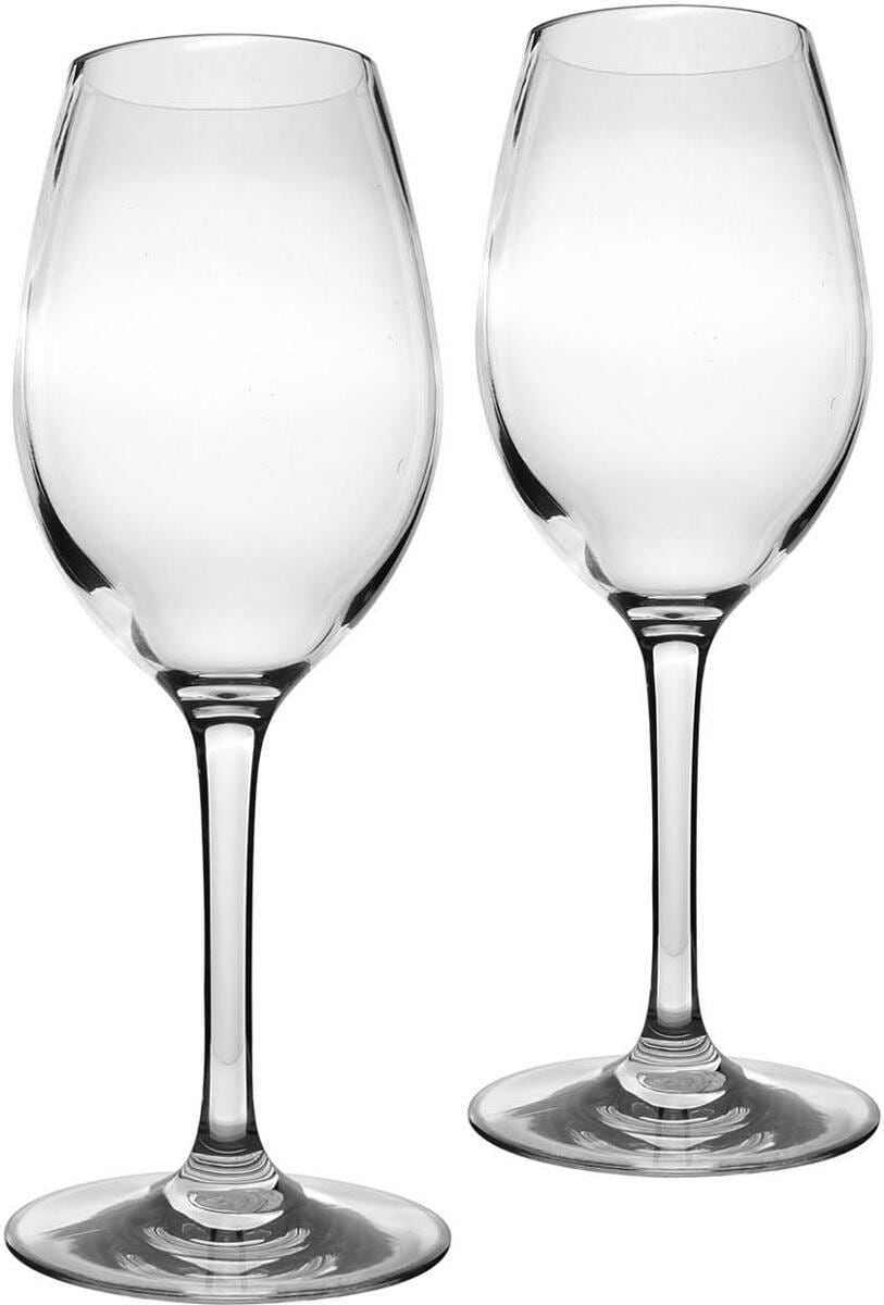 Bo-Camp Antislip Weißweinglas, Tritan, 330ml, 2er Set