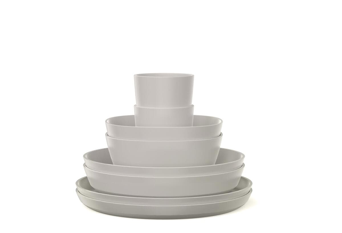 Mepal Silueta Geschirr-Promoset, 8-teilig, Nordic White