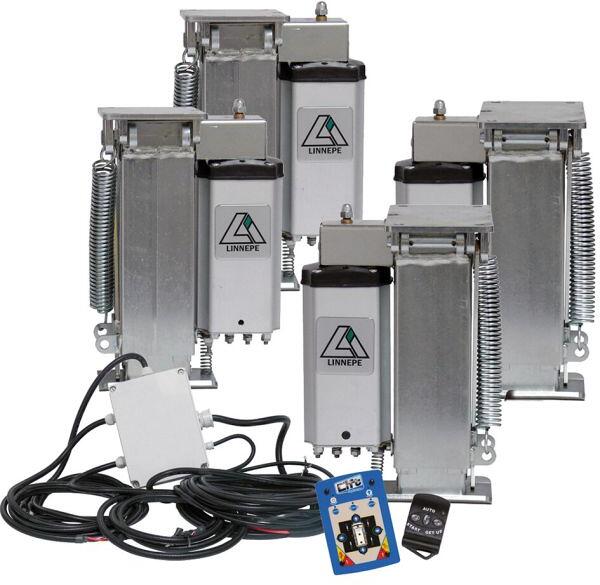 Linnepe AutoLift Stützanlage Elektrische Hubstützen, Hubkraft 2000 kg/Stütze, 4er-Set