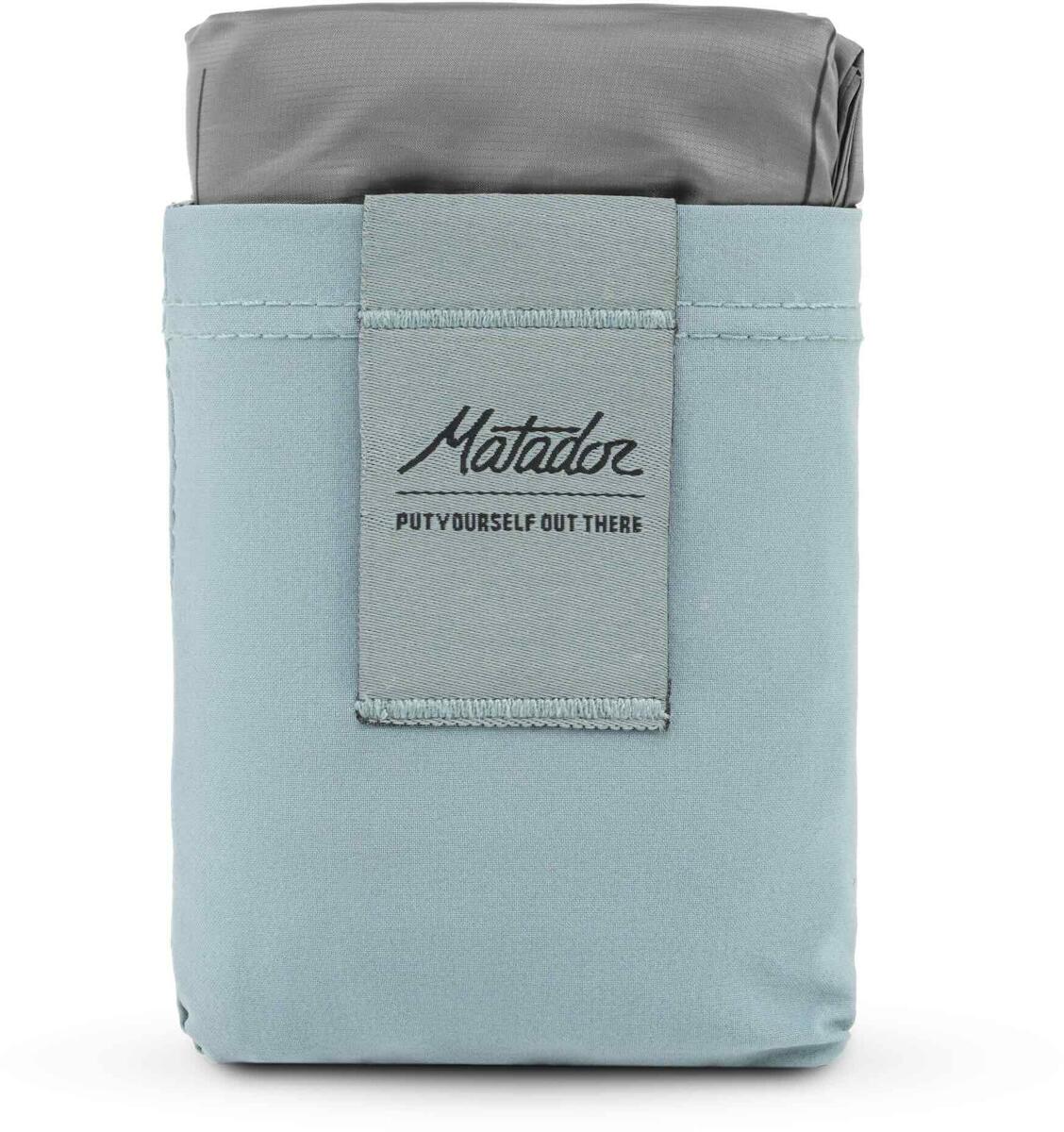 Matador Pocket Blanket 4.0 Outdoor-Decke mit Befestigungshaken, 160x110cm, blau