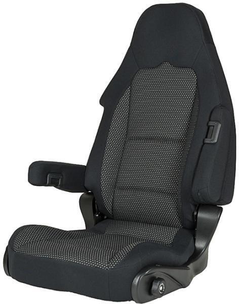 Sportscraft S10.1 Pilotensitz, Stoff Phoenix braun, Fahrerseite, mit Lordosenstütze