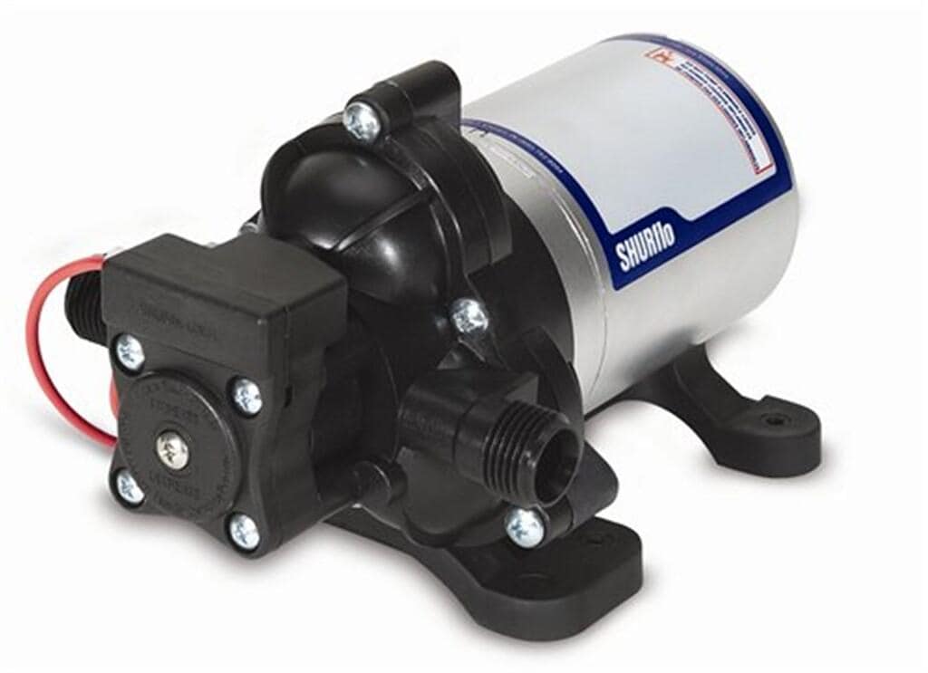 SHURflo 4000-Serie Frischwasser-Druckpumpe, 7 L/min, 12V, 1.4 bar