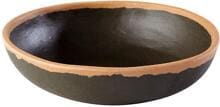 APS Crocker Schale, terracotta/schwarz, 500ml