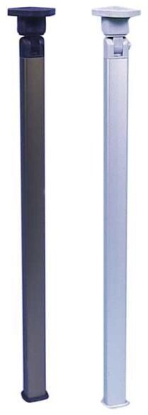 Stabtischfuß aus Aluminium, silber