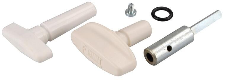 Handgriff + Verlängerung weiß - Fiamma Ersatzteil-Nr. 98683-112 - für Turbo Vent / Vent / Premium / P3