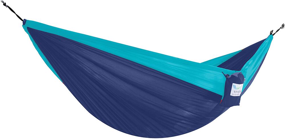 Vivere Parachute Hängematte, double, navy/türkis