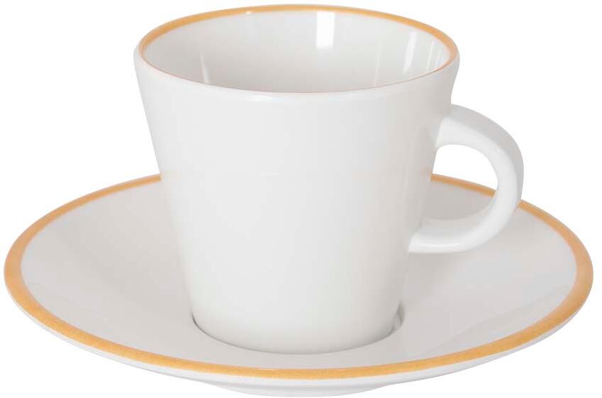 Gimex Linea Line Espressotassen Set, 4-teilig, gold