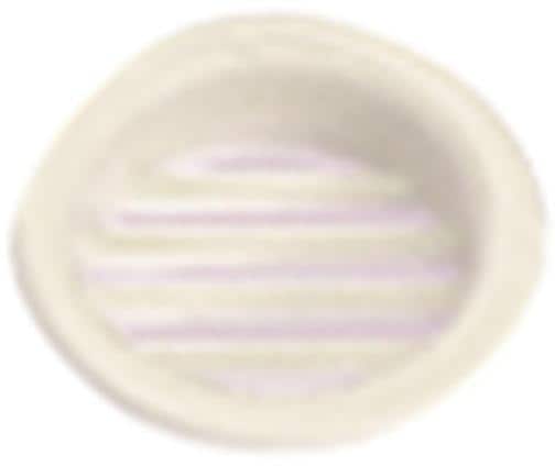 FAWO Möbellüftungsgitter, rund, 32mm, creme