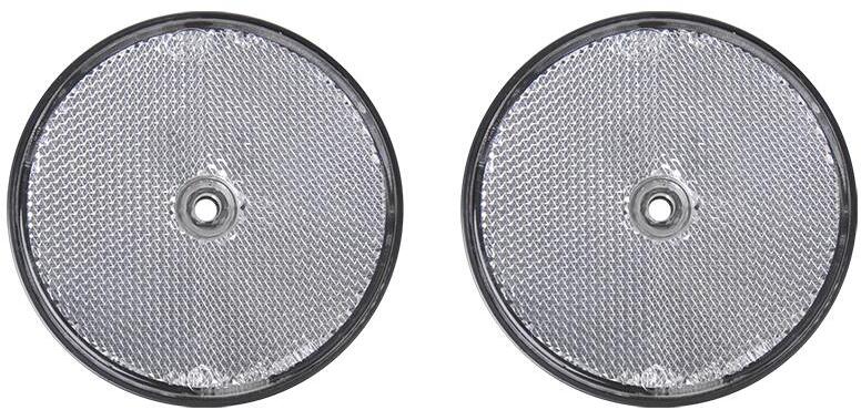 Pro Plus Reflektor mit Schraubbefestigung, 80mm, weiß, blister