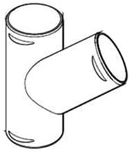 Eberspächer Y-Abzweigung für Standheizung Airtronic D3, 90mm