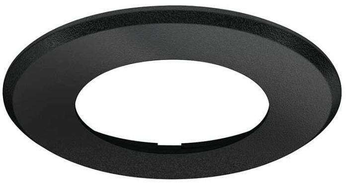 Häfele Einbaugehäuse, rund, flach, schwarz matt