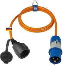 AS-Schwabe CEE-Stecker Adapterleitung mit Schutzkontaktkupplung und Spannngsanzeige