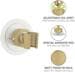 WENKO 360° Duschkopfhalter, gold