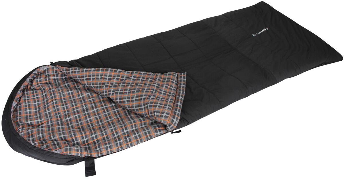 Eurotrail Blackdown Schlafsack, Mummycap, 240x90cm, schwarz