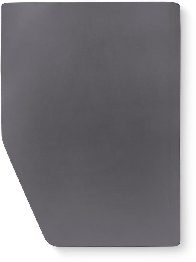 Walra Jersey Spannbettuch, grau, linke ecke, 160x210cm
