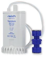 RK Reich Tandem Power-Tauchpumpe mit RSV für Hymer, 12V, 19l/min, 1,4bar, UniQuick