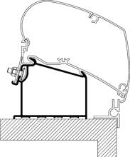 Thule Omnistor 9200/6300 Adapter für Adria Caravan ab Bj. 2015