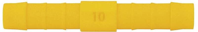 Lilie Gerader Verbinder, gelb, ø12 mm