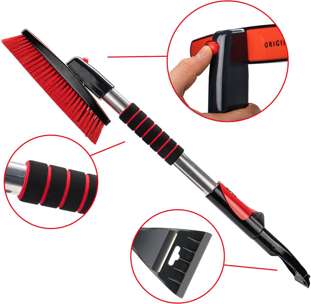 Heyner Premium Teleskop Schneebesen mit breiter Klinge