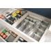 Purvario Stecksystem Stauleisten für Schubladen, 8er Set, grau-weiß