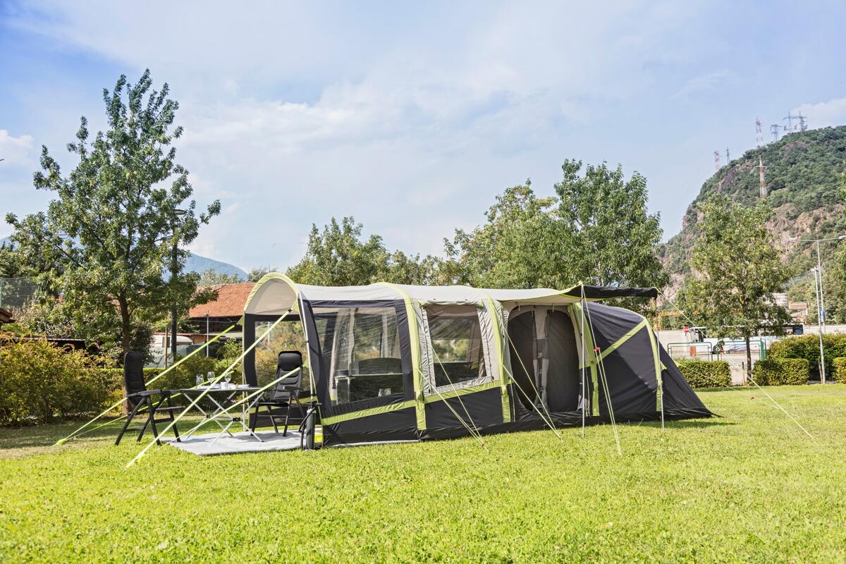 Brunner Pure 4 Zelt, 4-Personen, 610x300cm, grau/grün