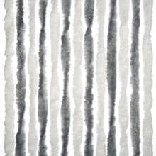Arisol Chenille Flauschvorhang, 100x200cm, grau/weiß, ideal für Vorzelte/Balkone