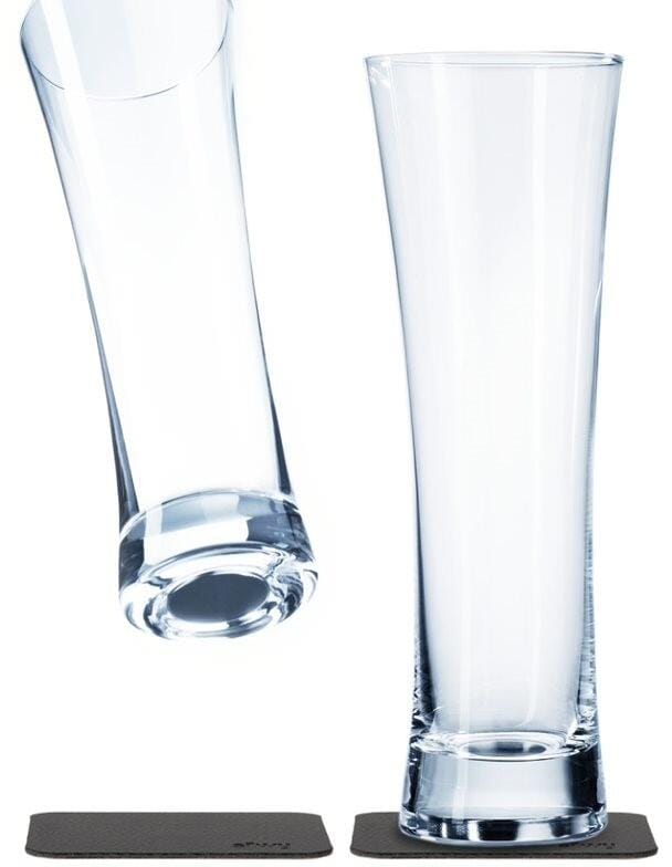silwy Magnet Bierglas, Kristallglas, 330ml, 2er Set