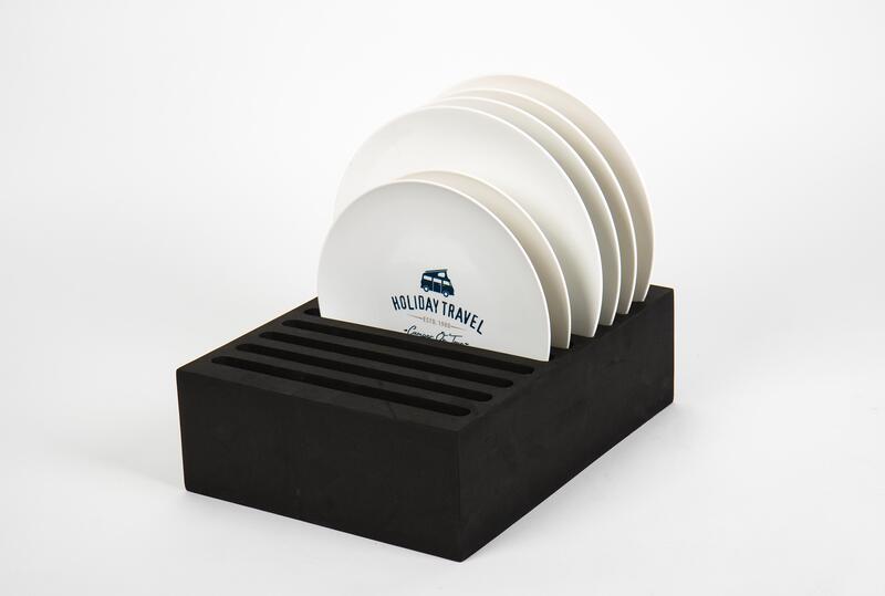 Camp4 Tellerhalter, Schaumstoff, schwarz