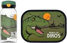 Mepal Campus Lunchset mit Flasche, Klappdeckel und Brotdose, dino