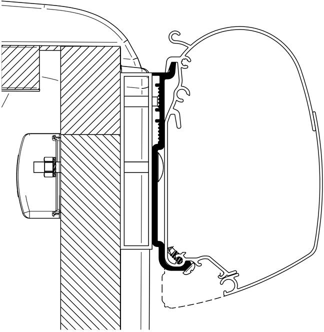 THULE Adapter Dethleffs Carado Sunlight für Fahrradträger G2 (5-teilig)