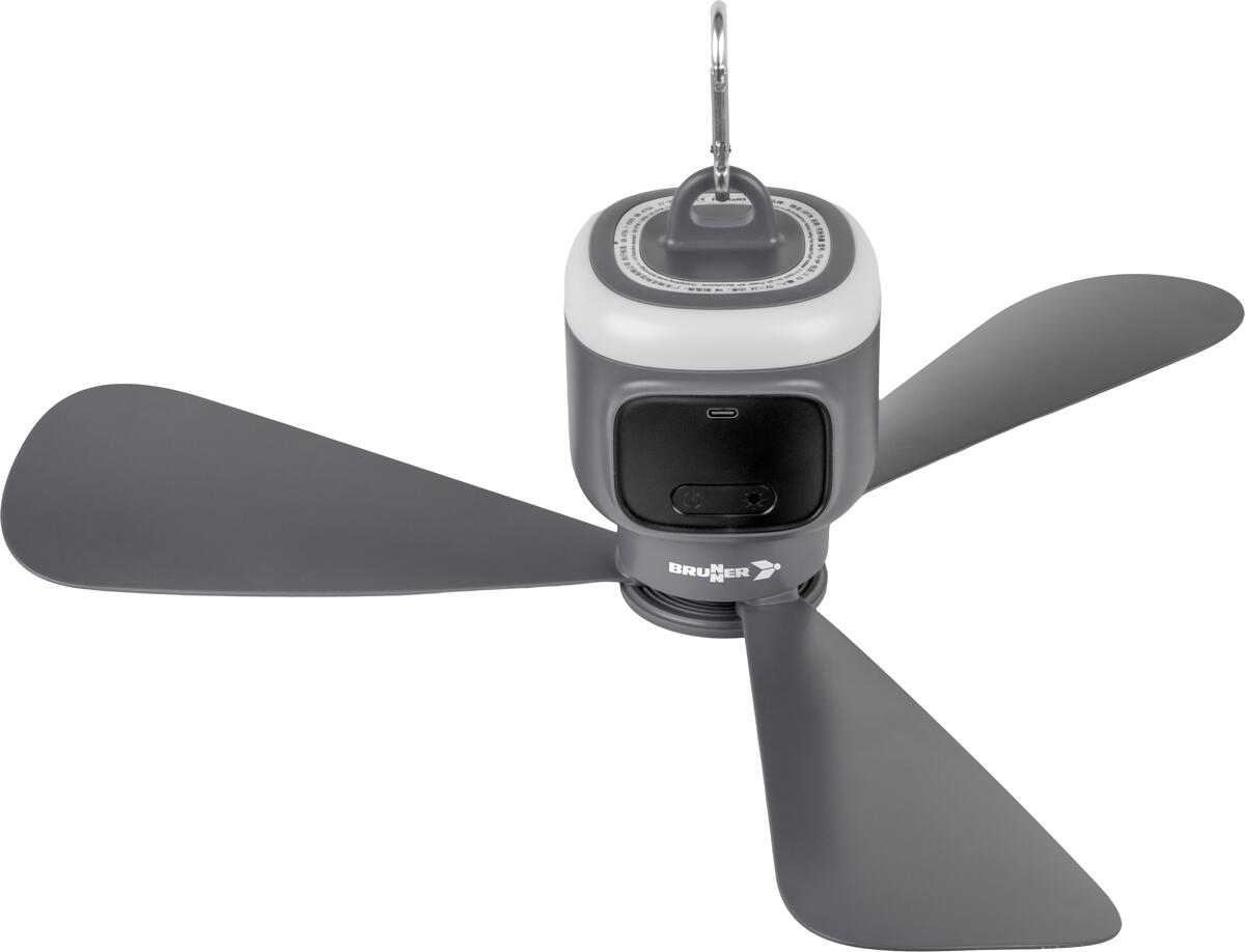 Brunner Frescofan Tischventilator, wiederaufladbar, grau