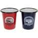 VW Collection Becher, Emaille, 2er Set, 310ml, rot/blau