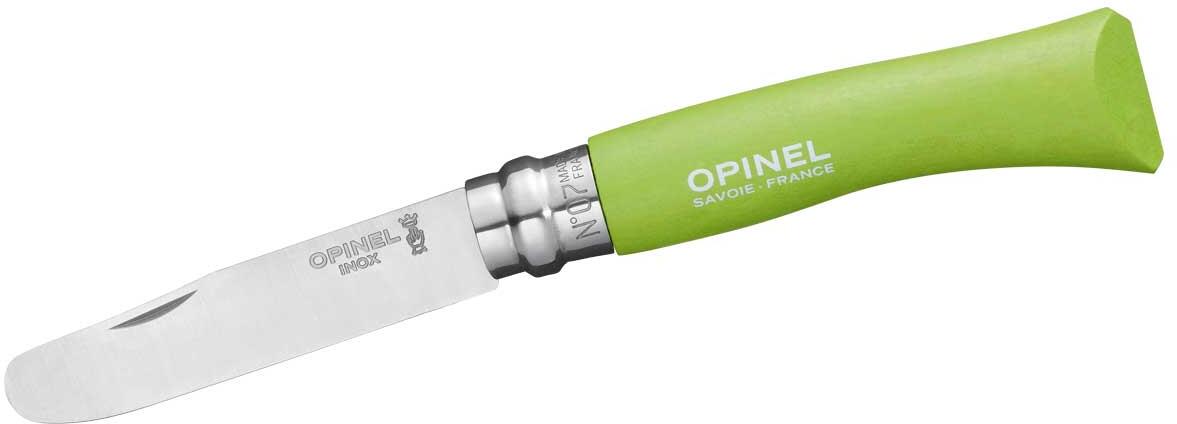 Opinel Inox No 07 Kindermesser, grün