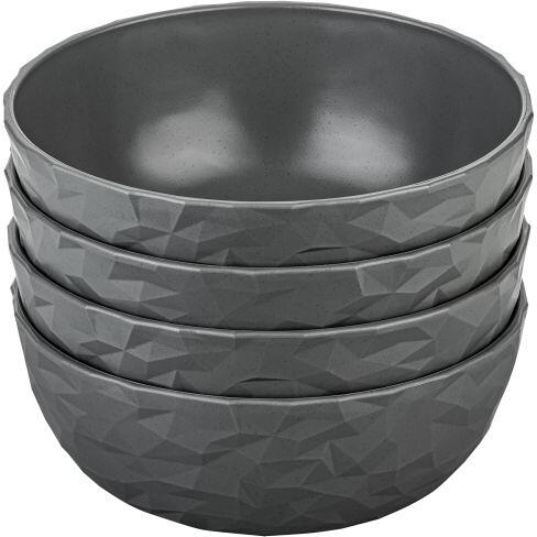 Koziol Club Organic Schale, 700ml, 4-teilig, grau