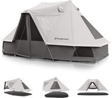 KingCamp Khan Villa Familienzelt, 4-6 Personen, 460x300cm, grau