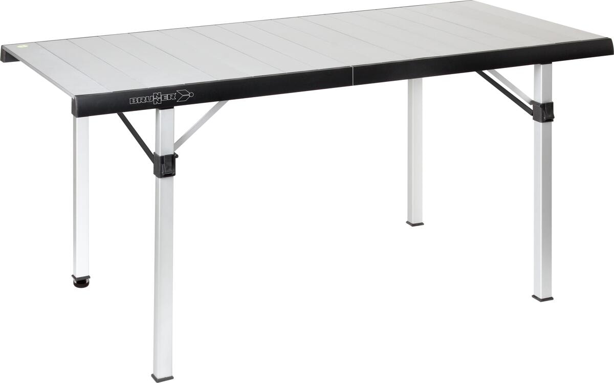 Brunner Titanium Quadra Compack 6 Rolltisch, 146x70cm, silber
