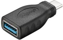 wentronic USB-C™/USB-A 3.0 OTG SuperSpeed-Adapter, 38 x 16 x 9 mm, 15 W