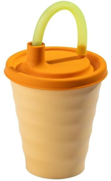 Joosiecap Trinkbecher mit Deckel, 250ml, gelb