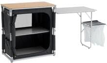 Outwell Padres Küchentisch mit Beistellregal, grau