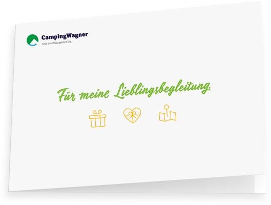 Camping Wagner Geschenkgutschein - Romantik - 10 ? per E-Mail zum Selbstdrucken