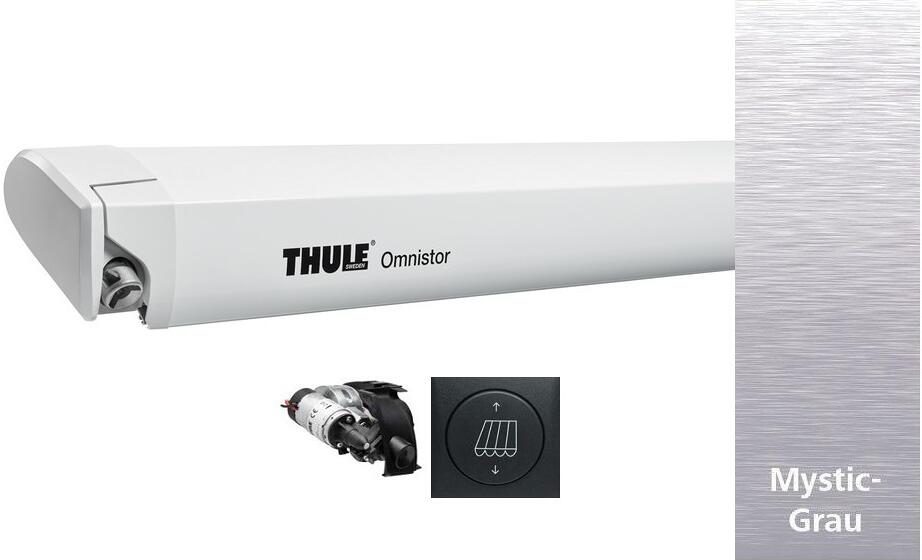 Thule Omnistor 6300 Markise weiß, mit 12V-Motor, 300cm, Mystic Grey