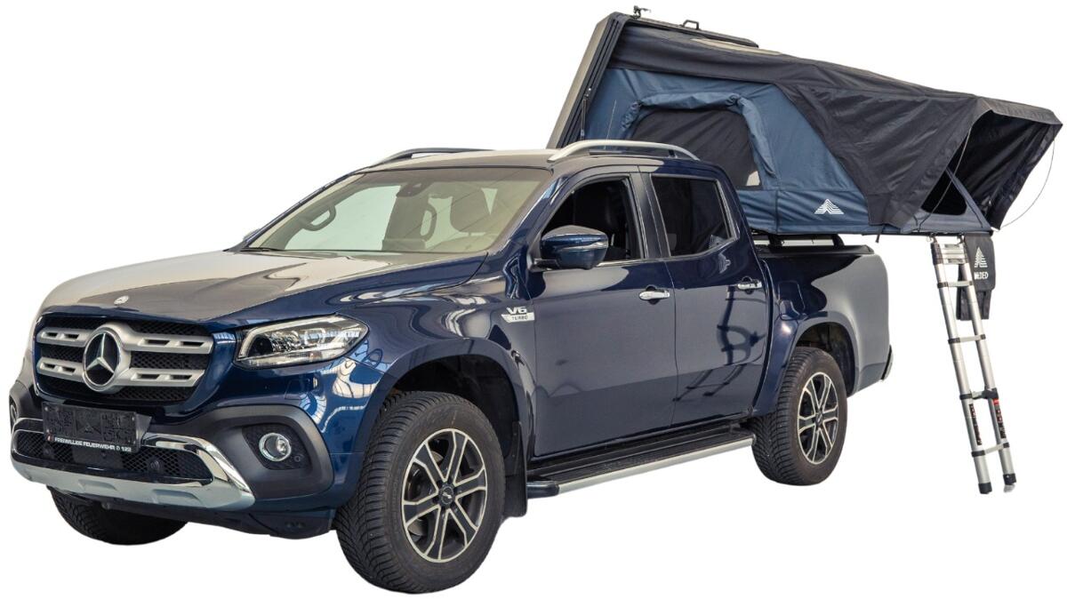 WILDED HORIZON Hybrid Dachzelt, 216x160cm, blau