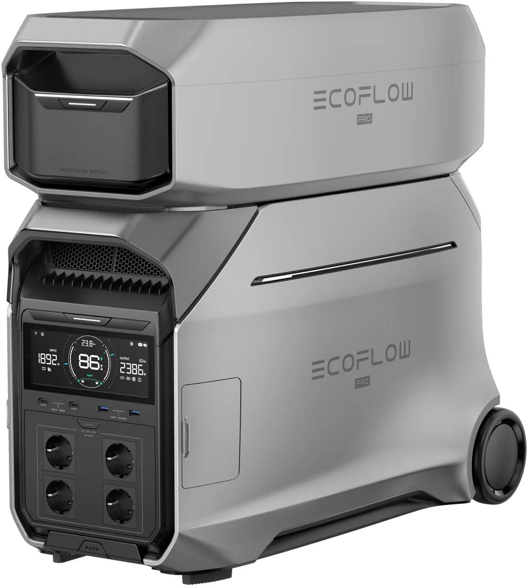 EcoFlow Delta Pro 3 inkl. Delta Pro 3 Zusatzakku Powerstation, 2x4096Wh