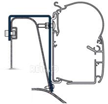 Dometic Perfect Wall (1100/1500) Adapter für Fiat Ducato (H2) ab Bj. 2006 mit Roof Rail