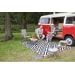 Bo-Camp Picknickdecke, schwarz/weiß/rot, 270x200cm
