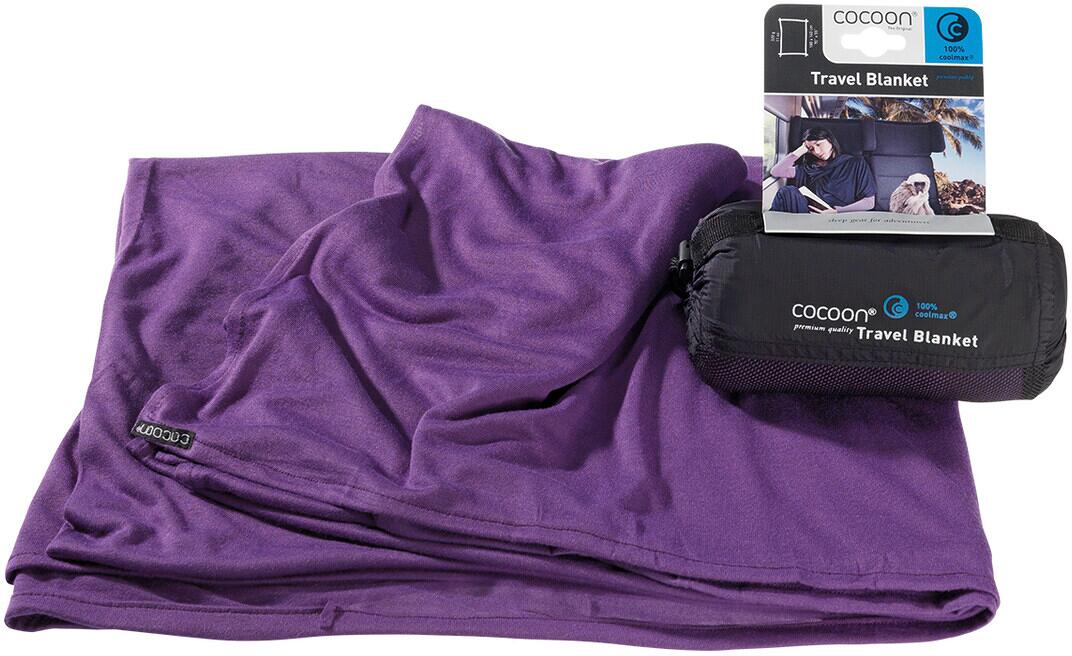 Cocoon Coolmax Reisedecke, 180x140cm, violett