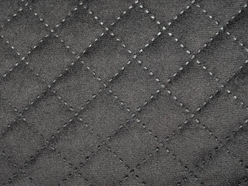 Trinity Innenverkleidungsstoff in edler Steppoptik, schwarz, 10m