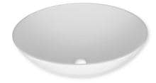 Waschbecken oval, 400x290x135mm, weiß