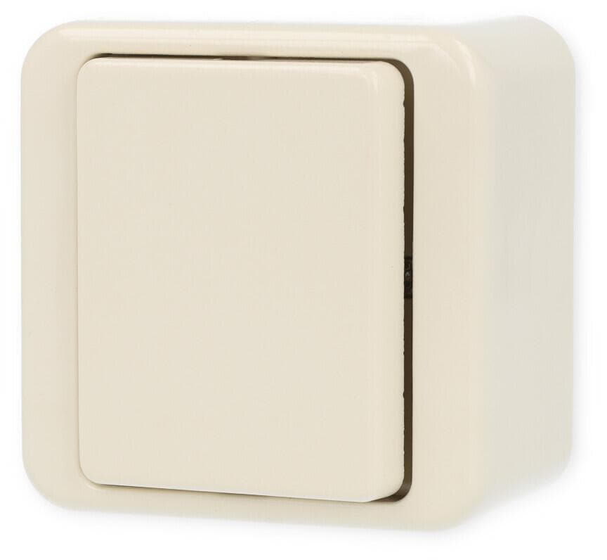 Berker Integro Wippschalter, Aufputz, weiß glänzend